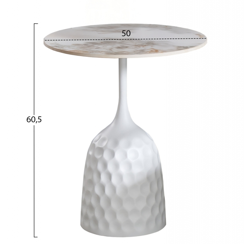 ΤΡΑΠΕΖΙ ΣΑΛΟΝΙΟΥ LONGSTEM HM18317.01 ΒΑΣΗ ΛΕΥΚΗ--SINTERED STONE CALACATA GOLD Φ50 ΤΡΑΠΕΖΙ ΣΑΛΟΝΙΟΥ LONGSTEM HM18317.01 ΒΑΣΗ ΛΕΥΚΗ--SINTERED STONE CALACATA GOLD Φ50