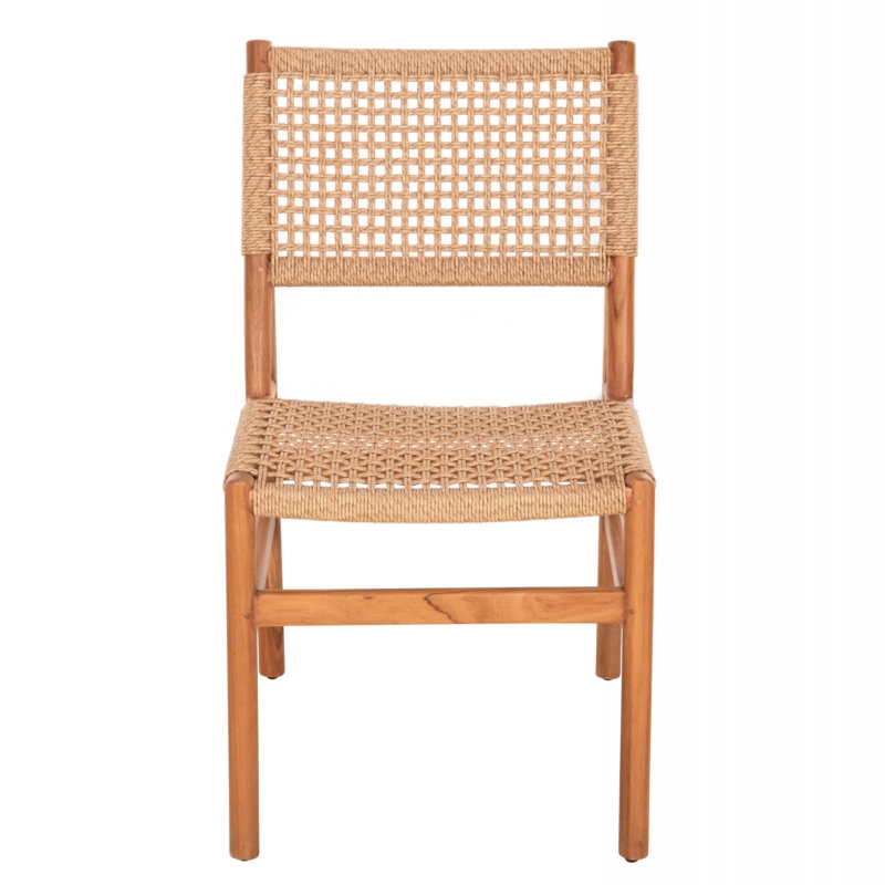 ΚΑΡΕΚΛΑ ΤΡΑΠΕΖΑΡΙΑΣ DINIZ HM6554 ΞΥΛΟ TEAK ΦΥΣΙΚΟ--ΣΥΝΘ.ΣΧΟΙΝΙ 48x60x84Υεκ.