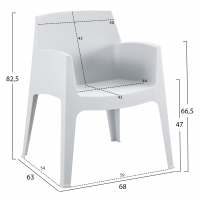 ΣΕΤ ΣΑΛΟΝΙ ΕΞ.ΧΩΡΟΥ 4ΤΜΧ SLEEK HM21268.01 ΛΕΥΚΟ ΠΟΛΥΠΡΟΠΥΛΕΝΙΟ