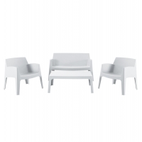 ΣΕΤ ΣΑΛΟΝΙ ΕΞ.ΧΩΡΟΥ 4ΤΜΧ SLEEK HM21268.01 ΛΕΥΚΟ ΠΟΛΥΠΡΟΠΥΛΕΝΙΟ