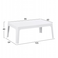 ΣΕΤ ΣΑΛΟΝΙ ΕΞ.ΧΩΡΟΥ 4ΤΜΧ SLEEK HM21268.01 ΛΕΥΚΟ ΠΟΛΥΠΡΟΠΥΛΕΝΙΟ