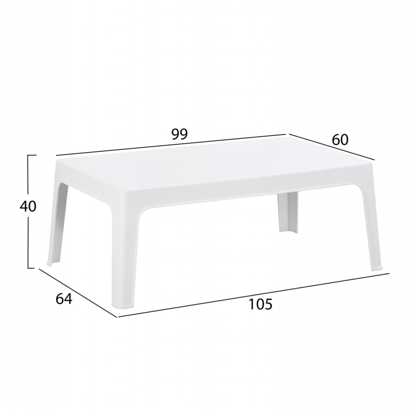 ΣΕΤ ΣΑΛΟΝΙ ΕΞ.ΧΩΡΟΥ 4ΤΜΧ SLEEK HM21268.01 ΛΕΥΚΟ ΠΟΛΥΠΡΟΠΥΛΕΝΙΟ