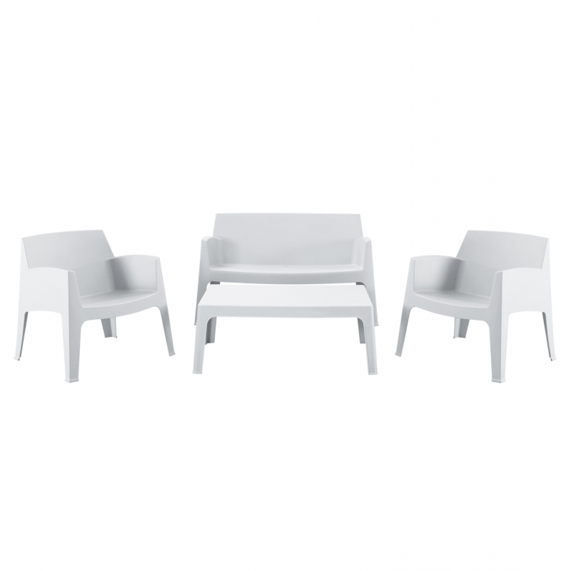 ΣΕΤ ΣΑΛΟΝΙ ΕΞ.ΧΩΡΟΥ 4ΤΜΧ SLEEK HM21268.01 ΛΕΥΚΟ ΠΟΛΥΠΡΟΠΥΛΕΝΙΟ