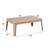 ΣΕΤ ΣΑΛΟΝΙ ΕΞ.ΧΩΡΟΥ 4ΤΜΧ SLEEK HM21268.03 ΚΑΠΟΥΤΣΙΝΟ ΠΟΛΥΠΡΟΠΥΛΕΝΙΟ