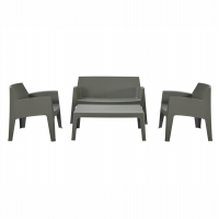 ΣΕΤ ΣΑΛΟΝΙ ΕΞ.ΧΩΡΟΥ 4ΤΜΧ SLEEK HM21268.05 DARK OLIVE GREEN ΠΟΛΥΠΡΟΠΥΛΕΝΙΟ