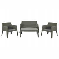 ΣΕΤ ΣΑΛΟΝΙ ΕΞ.ΧΩΡΟΥ 4ΤΜΧ SLEEK HM21268.05 DARK OLIVE GREEN ΠΟΛΥΠΡΟΠΥΛΕΝΙΟ