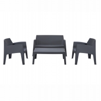 ΣΕΤ ΣΑΛΟΝΙ ΕΞ.ΧΩΡΟΥ 4ΤΜΧ SLEEK HM21268.10 ΓΚΡΙ ΠΟΛΥΠΡΟΠΥΛΕΝΙΟ