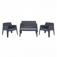 ΣΕΤ ΣΑΛΟΝΙ ΕΞ.ΧΩΡΟΥ 4ΤΜΧ SLEEK HM21268.10 ΓΚΡΙ ΠΟΛΥΠΡΟΠΥΛΕΝΙΟ