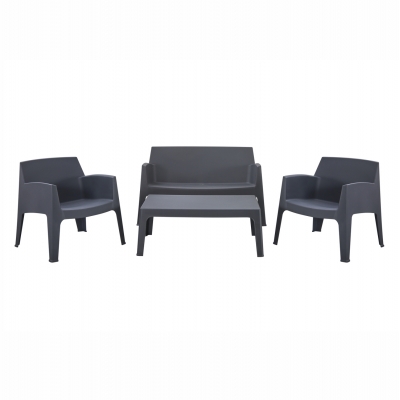 ΣΕΤ ΣΑΛΟΝΙ ΕΞ.ΧΩΡΟΥ 4ΤΜΧ SLEEK HM21268.10 ΓΚΡΙ ΠΟΛΥΠΡΟΠΥΛΕΝΙΟ