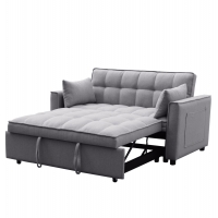 ΚΑΝΑΠΕΣ ΚΡΕΒΑΤΙ 2-ΘΕΣΙΟΣ BORG HM3289.11 ΓΚΡΙ ΥΦΑΣΜΑ 142x94x78Υεκ