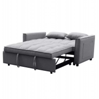 ΚΑΝΑΠΕΣ ΚΡΕΒΑΤΙ 2-ΘΕΣΙΟΣ BORG HM3289.01 ΓΚΡΙ ΥΦΑΣΜΑ 142x94x78Υεκ