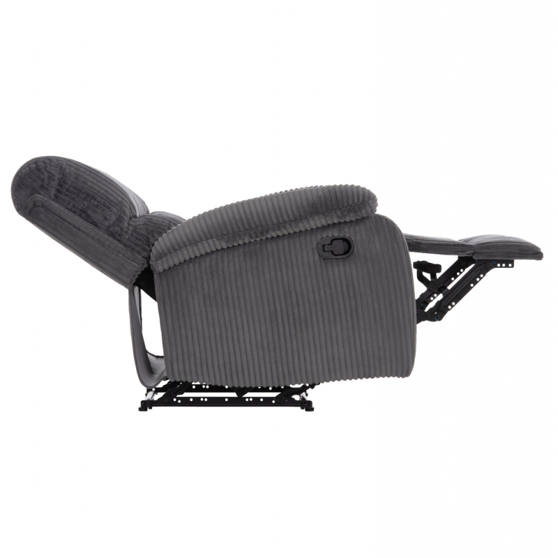 ΠΟΛΥΘΡΟΝΑ RELAX DIONI HM3296.11 ΓΚΡΙ ΡΙΓΕ ΥΦΑΣΜΑ 85x90x100Υεκ.