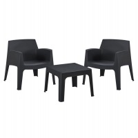 ΣΕΤ LOUNGE 3ΤΜΧ SLEEK HM21274.02 ΜΑΥΡΟ ΠΟΛΥΠΡΟΠΥΛΕΝΙΟ