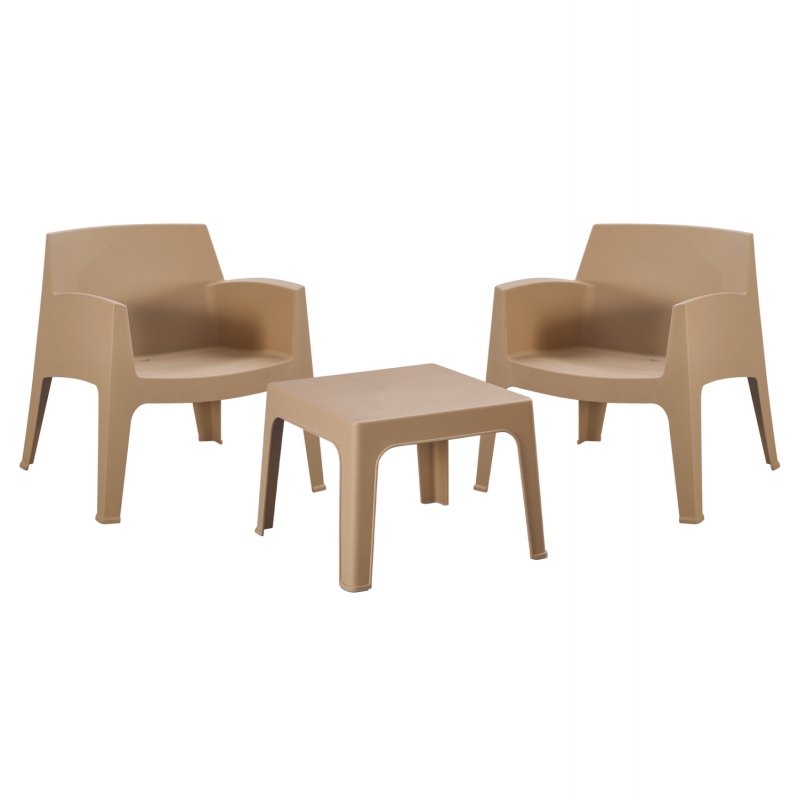 ΣΕΤ LOUNGE 3ΤΜΧ SLEEK HM21274.03 ΚΑΠΟΥΤΣΙΝΟ ΠΟΛΥΠΡΟΠΥΛΕΝΙΟ