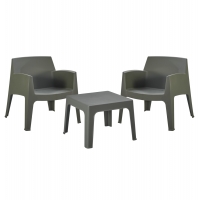 ΣΕΤ LOUNGE 3ΤΜΧ SLEEK HM21274.05 DARK OLIVE GREEN ΠΟΛΥΠΡΟΠΥΛΕΝΙΟ