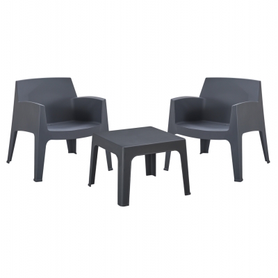 ΣΕΤ LOUNGE 3ΤΜΧ SLEEK HM21274.10 ΓΚΡΙ ΠΟΛΥΠΡΟΠΥΛΕΝΙΟ