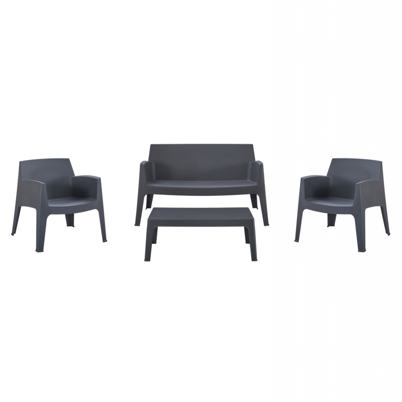 ΣΕΤ LOUNGE 4ΤΜΧ SLEEK HM21275.10 ΓΚΡΙ ΠΟΛΥΠΡΟΠΥΛΕΝΙΟ ΣΕΤ LOUNGE 4ΤΜΧ SLEEK HM21275.10 ΓΚΡΙ ΠΟΛΥΠΡΟΠΥΛΕΝΙΟ