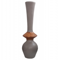 ΔΙΑΚΟΣΜΗΤΙΚΟ ΒΑΖΟ ΔΑΠΕΔΟΥ NEBULA HM4660.05M FIBER CEMENT TAUPE--ΞΥΛΟ ΤΕΑΚ Φ45x143Υεκ