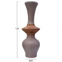ΔΙΑΚΟΣΜΗΤΙΚΟ ΒΑΖΟ ΔΑΠΕΔΟΥ NEBULA HM4660.05S FIBER CEMENT TAUPE--ΞΥΛΟ ΤΕΑΚ Φ45x120Υεκ