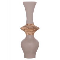 ΔΙΑΚΟΣΜΗΤΙΚΟ ΒΑΖΟ ΔΑΠΕΔΟΥ NEBULA HM4660.05S FIBER CEMENT TAUPE--ΞΥΛΟ ΤΕΑΚ Φ45x115Υεκ