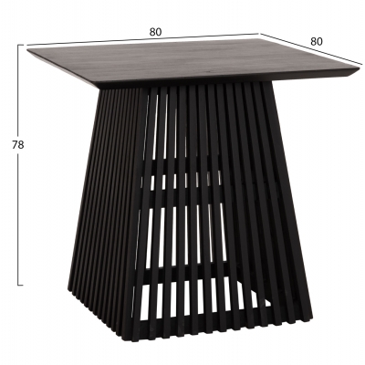 ΤΡΑΠΕΖΙ ΤΡΑΠΕΖΑΡΙΑΣ ΤΕΤΡΑΓΩΝΟ FRANTZ HM9458.02 MINDI ΞΥΛΟ ΜΑΥΡΟ 80x80x78Yεκ. ΤΡΑΠΕΖΙ ΤΡΑΠΕΖΑΡΙΑΣ ΤΕΤΡΑΓΩΝΟ FRANTZ HM9458.02 MINDI ΞΥΛΟ ΜΑΥΡΟ 80x80x78Yεκ.