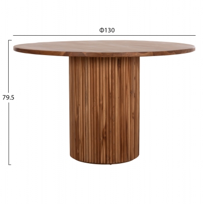 ΤΡΑΠΕΖΙ ΤΡΑΠΕΖΑΡΙΑΣ ΣΤΡΟΓΓΥΛΟ RODER HM9896 ΞΥΛΟ ΤΕΑΚ- 3εκ. πάχος επιφ.- Φ130x79,5Υεκ ΤΡΑΠΕΖΙ ΤΡΑΠΕΖΑΡΙΑΣ ΣΤΡΟΓΓΥΛΟ RODER HM9896 ΞΥΛΟ ΤΕΑΚ- 3εκ. πάχος επιφ.- Φ130x79,5Υεκ