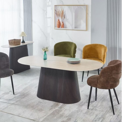 ΤΡΑΠΕΖΙ ΟΒΑΛ CATER HM18320 ΚΕΡΑΜΙΚΟ TOP ΟΨΗ ΤΡΑΒΕΡΤΙΝΑΣ-MDF ΒΑΣΗ 180x90x74Υεκ ΤΡΑΠΕΖΙ ΟΒΑΛ CATER HM18320 ΚΕΡΑΜΙΚΟ TOP ΟΨΗ ΤΡΑΒΕΡΤΙΝΑΣ-MDF ΒΑΣΗ 180x90x74Υεκ