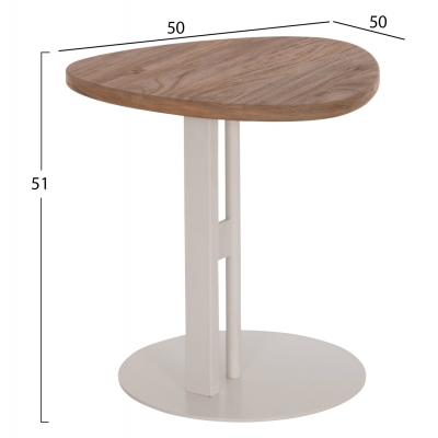 ΒΟΗΘΗΤΙΚΟ ΤΡΑΠΕΖΙ ΟΒΑΛ ALPER HM18328 MDF SONAMA--ΜΕΤΑΛΛΟ ΛΕΥΚΟ 50x50x51Υεκ. ΒΟΗΘΗΤΙΚΟ ΤΡΑΠΕΖΙ ΟΒΑΛ ALPER HM18328 MDF SONAMA--ΜΕΤΑΛΛΟ ΛΕΥΚΟ 50x50x51Υεκ.