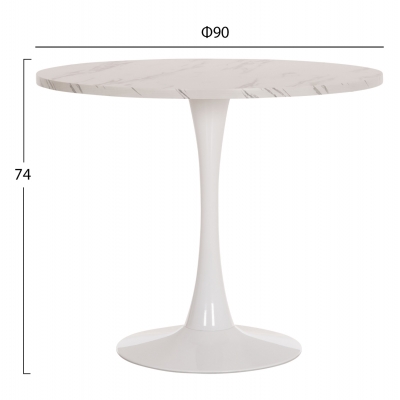 ΤΡΑΠΕΖΙ ΤΡΑΠΕΖΑΡΙΑΣ ROLLO HM9421.11 ΣΤΡΟΓΓΥΛΟ WHITE MARBLE Φ90x74Υεκ. ΤΡΑΠΕΖΙ ΤΡΑΠΕΖΑΡΙΑΣ ROLLO HM9421.11 ΣΤΡΟΓΓΥΛΟ WHITE MARBLE Φ90x74Υεκ.