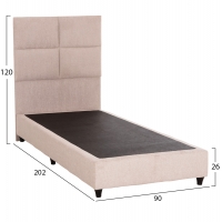 ΚΡΕΒΑΤΙ ΜΟΝΟ MILO HM652.32 ΜΠΕΖ TEDDY ΥΦΑΣΜΑ ΓΙΑ ΣΤΡΩΜΑ 90x200εκ ΚΡΕΒΑΤΙ ΜΟΝΟ MILO HM652.32 ΜΠΕΖ TEDDY ΥΦΑΣΜΑ ΓΙΑ ΣΤΡΩΜΑ 90x200εκ