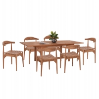 ΣΕΤ ΤΡΑΠΕΖΑΡΙΑΣ DONNY HM21292 ΤΡΑΠΕΖΙ ΕΠΕΚΤΕΙΝΟΜΕΝΟ & 6 ΠΟΛΥΘΡΟΝΕΣ--ΤΕΑΚ ΣΕΤ ΤΡΑΠΕΖΑΡΙΑΣ DONNY HM21292 ΤΡΑΠΕΖΙ ΕΠΕΚΤΕΙΝΟΜΕΝΟ & 6 ΠΟΛΥΘΡΟΝΕΣ--ΤΕΑΚ
