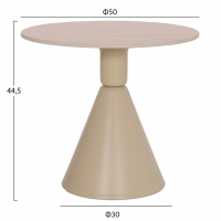 ΣΕΤ 2 ΤΡΑΠΕΖΙΑ ΣΑΛΟΝΙΟΥ JEN HM18305.04 ΜΕΤΑΛΛΟ ΣΑΜΠΑΝΙ-ΚΕΡΑΜΙΚΟ ΣΕ TRAVERTINE Φ50εκ & Φ70εκ