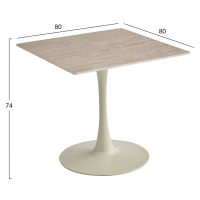 ΤΡΑΠΕΖΙ ΤΡΑΠΕΖΑΡΙΑΣ TETRAN HM18315.04 ΒΑΣΗ ΣΑΜΠΑΝΙ--SINTERED STONE ΧΡΩΜΑ ΤΡΑΒΕΡΤΙΝΑ 80x80x73Υεκ ΤΡΑΠΕΖΙ ΤΡΑΠΕΖΑΡΙΑΣ TETRAN HM18315.04 ΒΑΣΗ ΣΑΜΠΑΝΙ--SINTERED STONE ΧΡΩΜΑ ΤΡΑΒΕΡΤΙΝΑ 80x80x73Υεκ