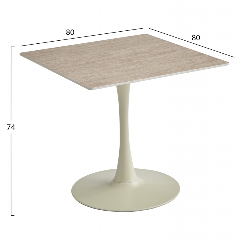 ΤΡΑΠΕΖΙ ΤΡΑΠΕΖΑΡΙΑΣ TETRAN HM18315.04 ΒΑΣΗ ΣΑΜΠΑΝΙ--SINTERED STONE ΧΡΩΜΑ ΤΡΑΒΕΡΤΙΝΑ 80x80x74Υεκ ΤΡΑΠΕΖΙ ΤΡΑΠΕΖΑΡΙΑΣ TETRAN HM18315.04 ΒΑΣΗ ΣΑΜΠΑΝΙ--SINTERED STONE ΧΡΩΜΑ ΤΡΑΒΕΡΤΙΝΑ 80x80x74Υεκ