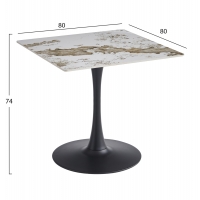 ΤΡΑΠΕΖΙ ΤΡΑΠΕΖΑΡΙΑΣ TETRAN HM18315.02 ΒΑΣΗ ΜΑΥΡΗ--SINTERED STONE PANDORA 80x80x74Υεκ ΤΡΑΠΕΖΙ ΤΡΑΠΕΖΑΡΙΑΣ TETRAN HM18315.02 ΒΑΣΗ ΜΑΥΡΗ--SINTERED STONE PANDORA 80x80x74Υεκ