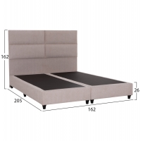 ΚΡΕΒΑΤΙ MILO HM616.32 ΜΠΕΖ ΥΦΑΣΜΑ ΓΙΑ ΣΤΡΩΜΑ 160x200εκ ΚΡΕΒΑΤΙ MILO HM616.32 ΜΠΕΖ ΥΦΑΣΜΑ ΓΙΑ ΣΤΡΩΜΑ 160x200εκ