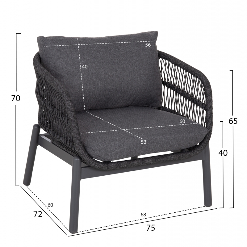 ΣΕΤ ΣΑΛΟΝΙ ΕΞ.ΧΩΡΟΥ 5ΤΜΧ MEMFIS HM6470.01 ΑΛΟΥΜΙΝΙΟ-ΣΧΟΙΝΙ-ΚΕΡΑΜΙΚΟ TOP---ΓΚΡΙ