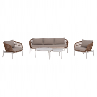 ΣΕΤ ΣΑΛΟΝΙ ΕΞ.ΧΩΡΟΥ 5ΤΜΧ MEMFIS HM6470.03 ΑΛΟΥΜΙΝΙΟ-ΣΧΟΙΝΙ-ΚΕΡΑΜΙΚΟ TOP--ΛΕΥΚΟ