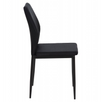 ΚΑΡΕΚΛΑ ΤΡΑΠΕΖΑΡΙΑΣ DIAZ HM18346.02 ΜΑΥΡΟ ΥΦΑΣΜΑ & ΜΕΤΑΛΛΙΚΑ ΠΟΔΙΑ 43x52x87Υεκ.