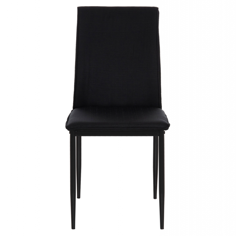 ΚΑΡΕΚΛΑ ΤΡΑΠΕΖΑΡΙΑΣ PERKY HM18347.02 ΜΑΥΡΟ ΥΦΑΣΜΑ & ΜΕΤΑΛΛΙΚΑ ΠΟΔΙΑ 44x60x87Υεκ