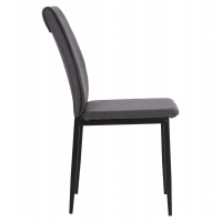 ΚΑΡΕΚΛΑ ΤΡΑΠΕΖΑΡΙΑΣ PERKY HM18347.01 ΓΚΡΙ ΥΦΑΣΜΑ-ΜΕΤΑΛ. ΠΟΔΙΑ ΜΑΥΡΑ 44x60x87Υεκ