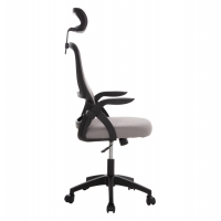 ΚΑΡΕΚΛΑ ΓΡΑΦΕΙΟΥ BLAZER HM1205.05 ΓΚΡΙ MESH-ΜΑΥΡΟΣ ΣΚΕΛΕΤΟΣ 60x58x110-130Υεκ.