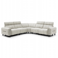 ΓΩΝΙΑΚΟΣ ΚΑΝΑΠΕΣ ΜΕ RECLINE ORACLE HM3290.02 ΜΠΕΖ ΥΦΑΣΜΑ 293x293x98Υεκ.