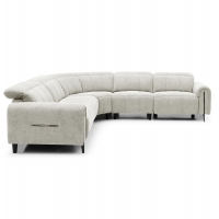 ΓΩΝΙΑΚΟΣ ΚΑΝΑΠΕΣ ΜΕ RECLINE ORACLE HM3290.02 ΜΠΕΖ ΥΦΑΣΜΑ 293x293x98Υεκ.