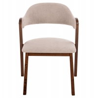 ΣΕΤ ΤΡΑΠΕΖΑΡΙΑΣ 9ΤΜΧ RIDER HM21341 ΤΡΑΠΕΖΙ ΑΠΟ MDF--ΚΑΡΕΚΛΕΣ RUBBERWOOD & ΥΦΑΣΜΑ