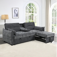 ΚΑΝΑΠΕΣ ΚΡΕΒΑΤΙ 2-ΘΕΣΙΟΣ VELAR HM3305.01 ΓΚΡΙ ΥΦΑΣΜΑ 208x86x85Υεκ.