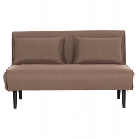 ΚΑΝΑΠΕΣ ΚΡΕΒΑΤΙ 2 ΑΤΟΜΩΝ ASMA HM3077.07 ΣΚΟΥΡΟ ΜΠΕΖ ΥΦΑΣΜΑ 143x78x84Yεκ.