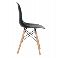 ΚΑΡΕΚΛΑ ΤΡΑΠΕΖΑΡΙΑΣ 2ΤΜΧ TWIST HM8460.22 ΜΑΥΡΟ PP--ΞΥΛΟ ΟΞΙΑΣ 46x50x82Υεκ.