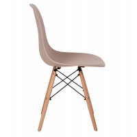 ΚΑΡΕΚΛΑ ΤΡΑΠΕΖΑΡΙΑΣ 2ΤΜΧ TWIST HM8460.55 ΚΑΠΟΥΤΣΙΝΟ PP--ΞΥΛΟ ΟΞΙΑΣ 46x50x82Υεκ.