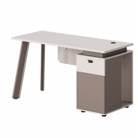 ΓΡΑΦΕΙΟ ΜΕ ΔΕΞΙ ΝΤΟΥΛΑΠΙ NEWLINE HM18273R ΜΕΛΑΜΙΝΗ ΕΚΡΟΥ-ΑΝΟΙΧΤΟ ΚΑΦΕ 120x60x75Υεκ